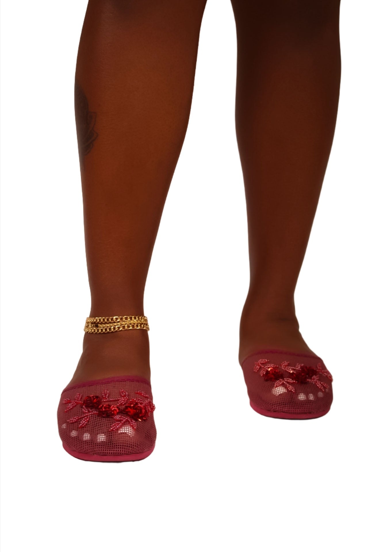 Chinese Slippers Classic Dark Red