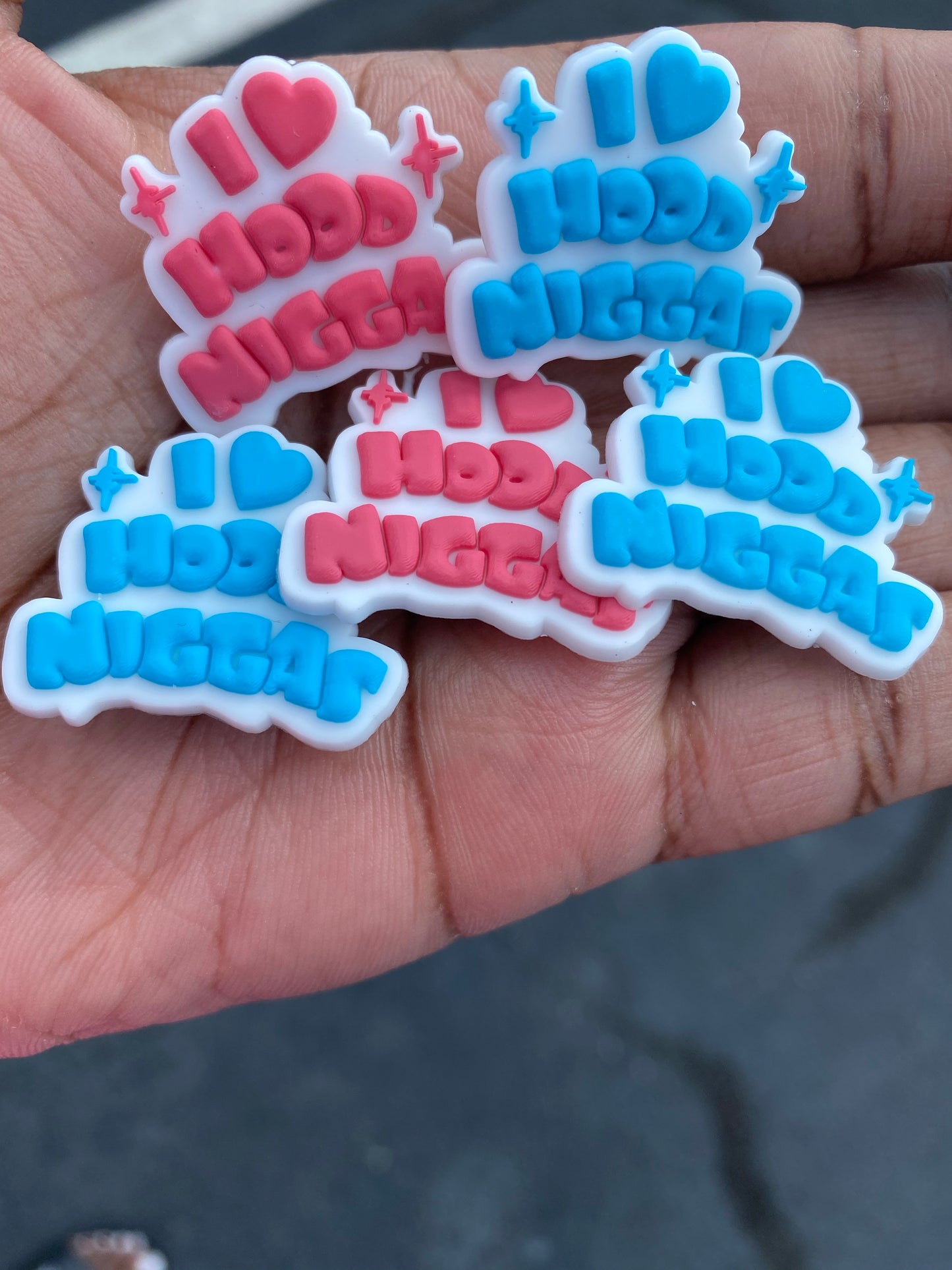 Hood niggas croc charms